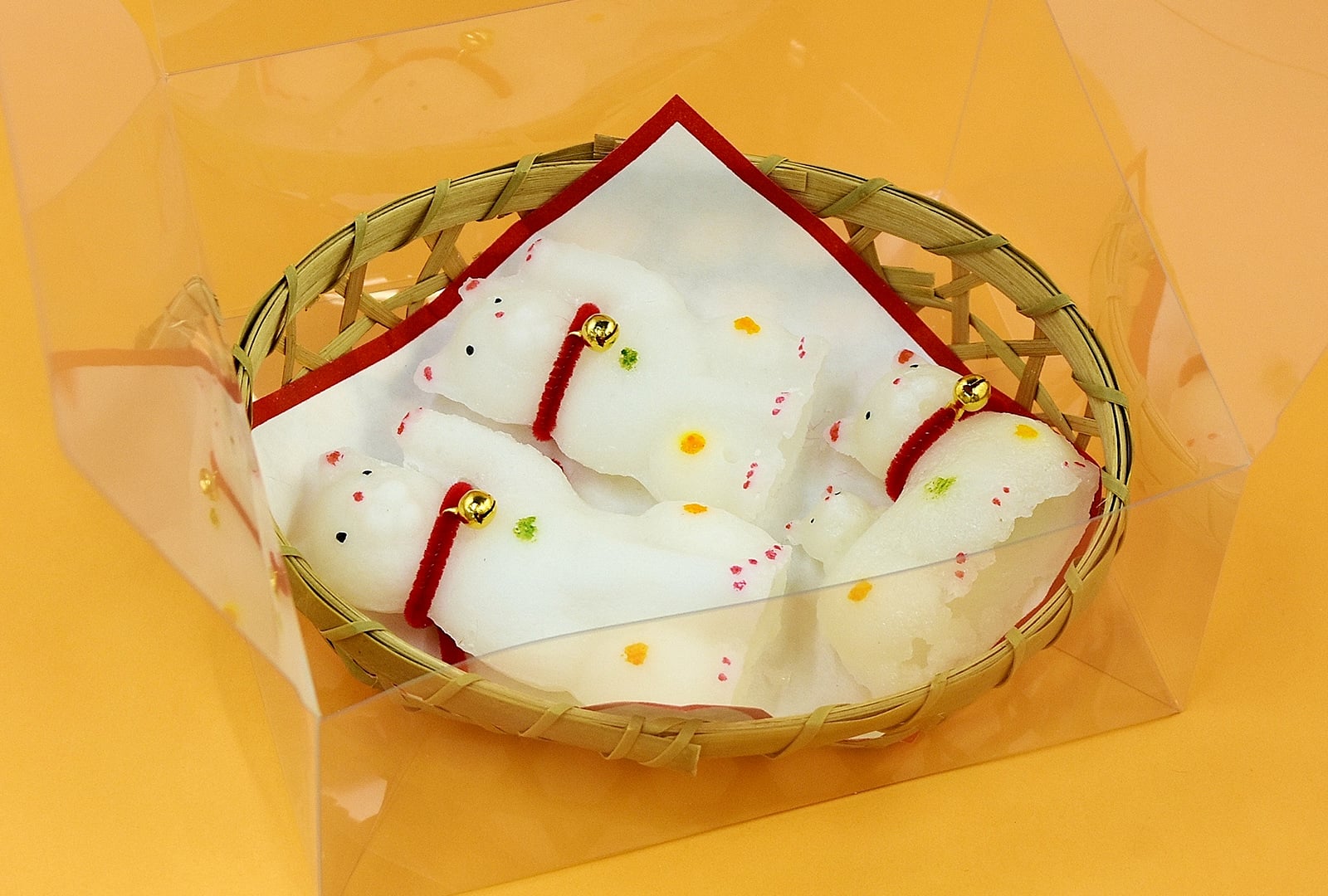 ねこ4匹 金花糖 江戸駄菓子のまんねん堂（萬年堂）